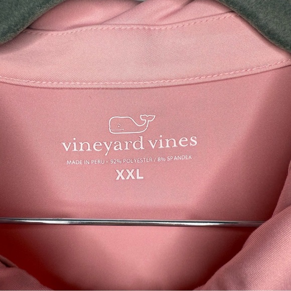 Vineyard Vines Men's Pink Polo Shirt Polyester Spandex Blend Size XXL GUC - Picture 3 of 5